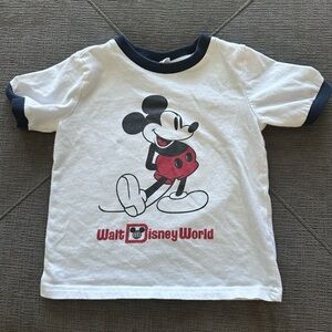 Vintage Disney toddler ringer tee Walt Disney World logo